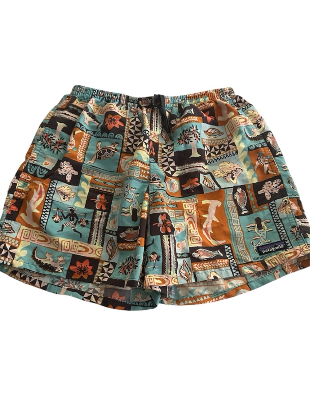 Patagonia Baggies Galapagos Archipelagos Fin Shorts Swim Trunks Sz M
